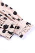 Polka Dot Print Oversized Puff Sleeve Frill Blouse