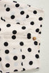 Polka Dot Print Patched Pocket Wide Leg Loose Pants