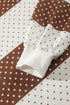 Polka Dot Print Patchwork Long Sleeve Top