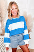 Polka Dot Print Patchwork Long Sleeve Top