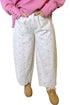 Polka Dot Print Seam Detail Wide Leg Barrel Jeans