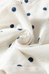 Polka Dot Print Seam Detail Wide Leg Barrel Jeans