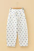 Polka Dot Print Seam Detail Wide Leg Barrel Jeans