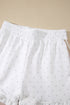 Polka Dot Print Side Stripe Detail Casual Sweatshirt 2Pcs Short Set
