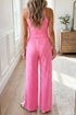 Polka Dot Print Slim Tank And Loose Pant Set