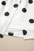 Polka Dot Printed Tank Split Skort Loungewear