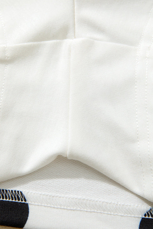 Polka Dot Printed Tank Split Skort Loungewear