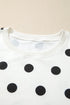 Polka Dot Printed Tank Split Skort Loungewear