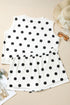 Polka Dot Printed Tank Split Skort Loungewear