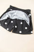 Polka Dot Raw Hem Pullover And Skort Dress Set