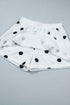 Polka Dot Raw Hem Pullover Skort Dress Set