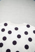 Polka Dot Round Neck Seam Detail Pullover Sweatshirt