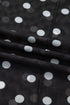 Polka Dot Sheer Mesh Mock Neck Bodycon Long Sleeve Top