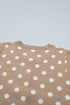 Polka Dot Short Sleeve Button Down Sweater Cardigan