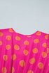 Polka Dot Short Sleeve Smocked High Waist Midi Dress