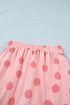Polka Dot Short Sleeve Top And Skort Two Piece Dress
