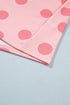 Polka Dot Short Sleeve Top And Skort Two Piece Dress