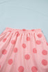 Polka Dot Short Sleeve Top And Skort Two Piece Dress