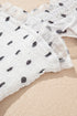 Polka Dot Smocked Ruffle Flutter Sleeve Maxi Dress