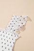 Polka Dot Smocked Ruffle Flutter Sleeve Maxi Dress