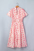 Polka Dot Smocked Ruffle Sleeve A Line Maxi Dress
