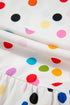 Polka Dot Tiered Ruffle Sleeve Babydoll Blouse