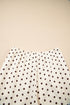 Polka Dot Waffle Knit Notched Neck Lounge Set