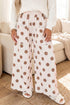 Polka Dot Wide Leg Elastic Waist Pants