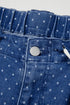 Polka Dot Wide Leg Full Length Shift Jeans