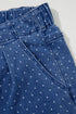 Polka Dot Wide Leg Full Length Shift Jeans