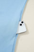 Polo Collar Snap Button Short Sleeve Scalloped Mini Dress