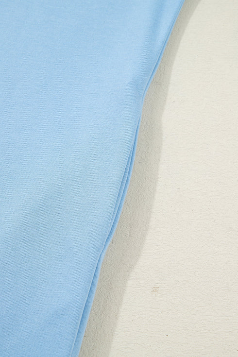 Polo Collar Snap Button Short Sleeve Scalloped Mini Dress