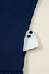 Polo Collar Striped Cuff Patchwork Ruffle Hem Mini Dress