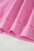 Polo Collar V Neck Drawstring Wide Leg Pant Sets