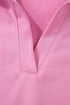 Polo Collar V Neck Drawstring Wide Leg Pant Sets
