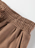 Polo Collar V Neck Drawstring Wide Leg Pant Sets