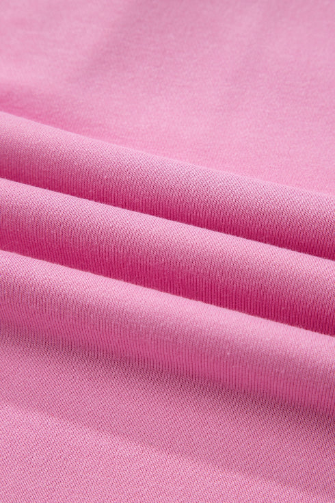Polo Collar V Neck Drawstring Wide Leg Pant Sets