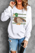 Polyester Cotton Western Duck Graphic Pullover Sweatshirt