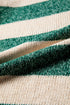 Polyester Striped Pattern Drop Shoulder Pullover Sweater