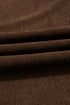 Polyester Tie Elastic Waist Soft Corduroy Pants