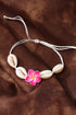 Polymer Clay Floral And Seashell Adjustable Bracelet