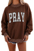 Pray Polka Dot High Neck Tunic Sweatshirt