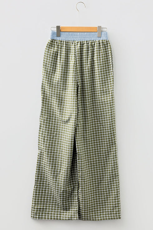 Preppy Southern Belle Gingham Boxer Style Pants