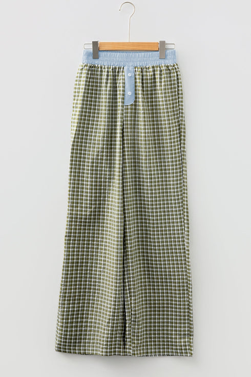 Preppy Southern Belle Gingham Boxer Style Pants