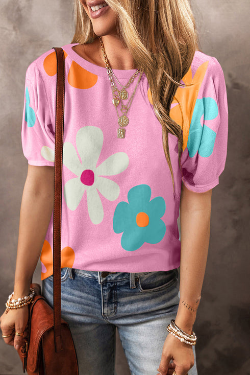 Print Bubble Sleeve Tee