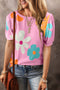 Print Bubble Sleeve Tee