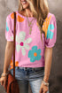 Print Bubble Sleeve Tee