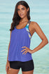 Print Insert Racerback Tankini Set
