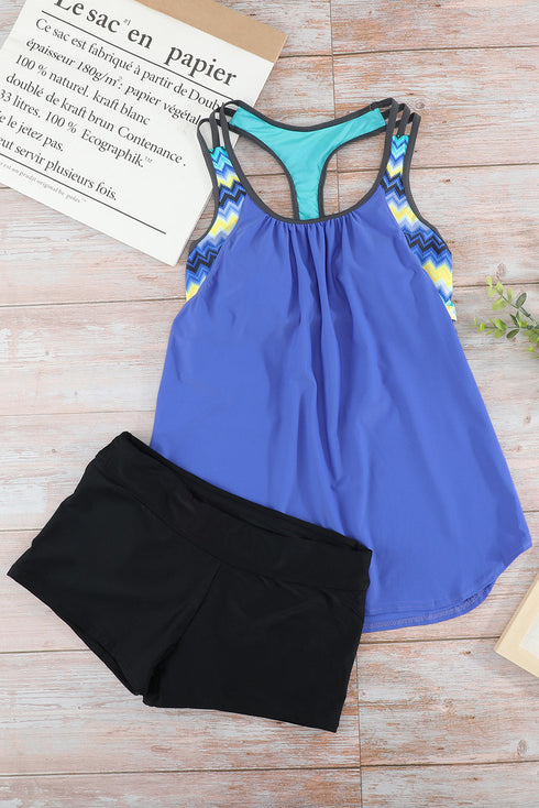 Print Insert Racerback Tankini Set