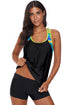Print Insert Racerback Tankini Set